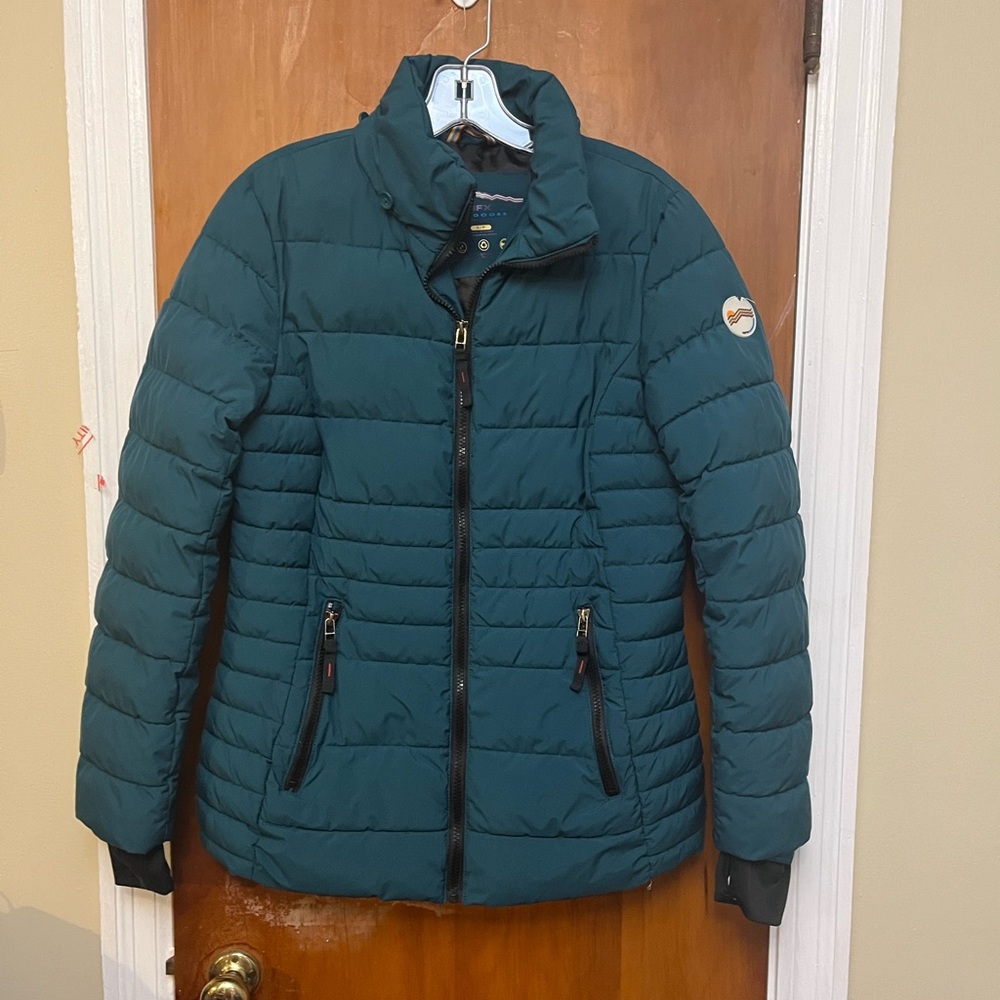 HFX Women’s Teal Puffer Winter  Jacket with Black Accents‎ SP.